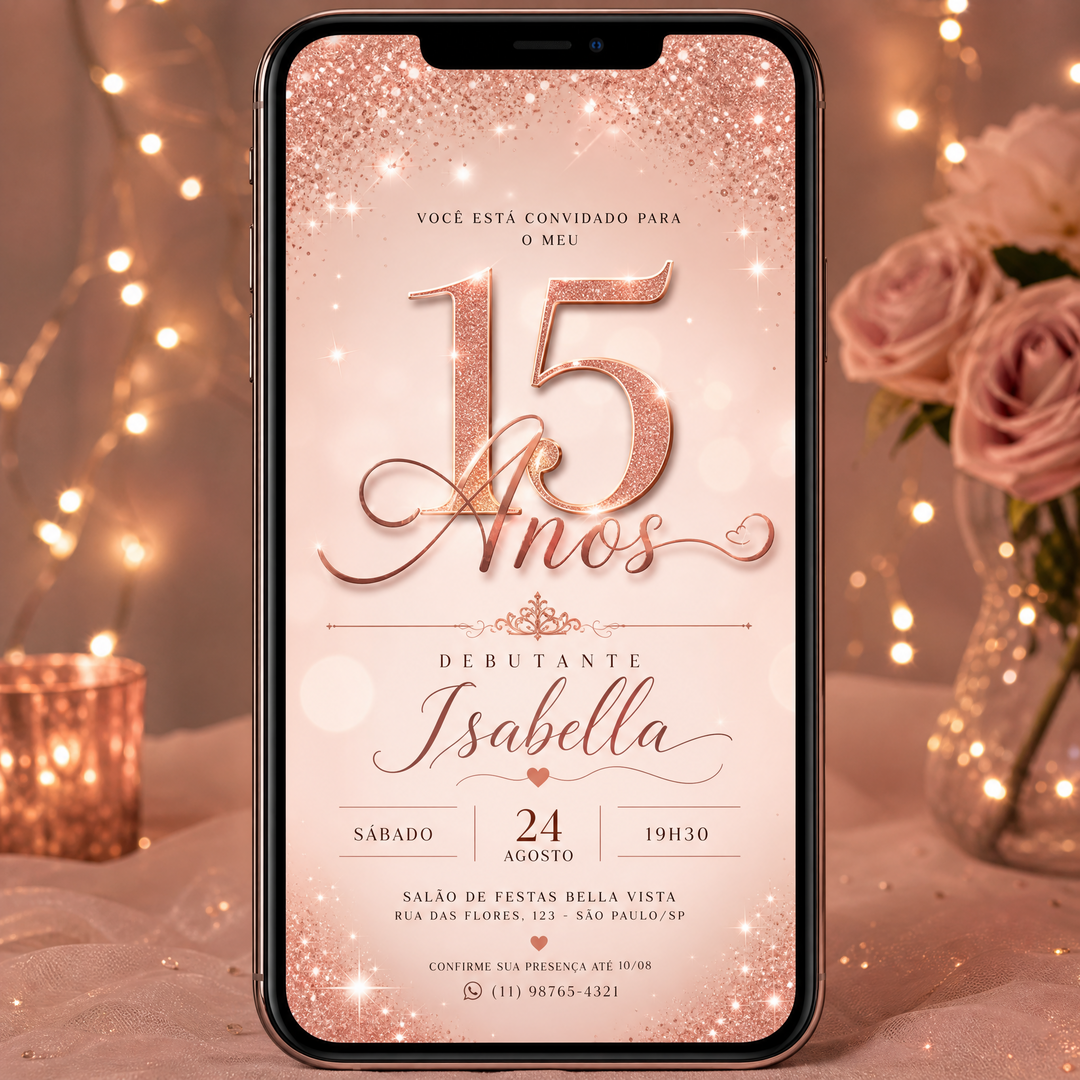 Convite Virtual 15 Anos