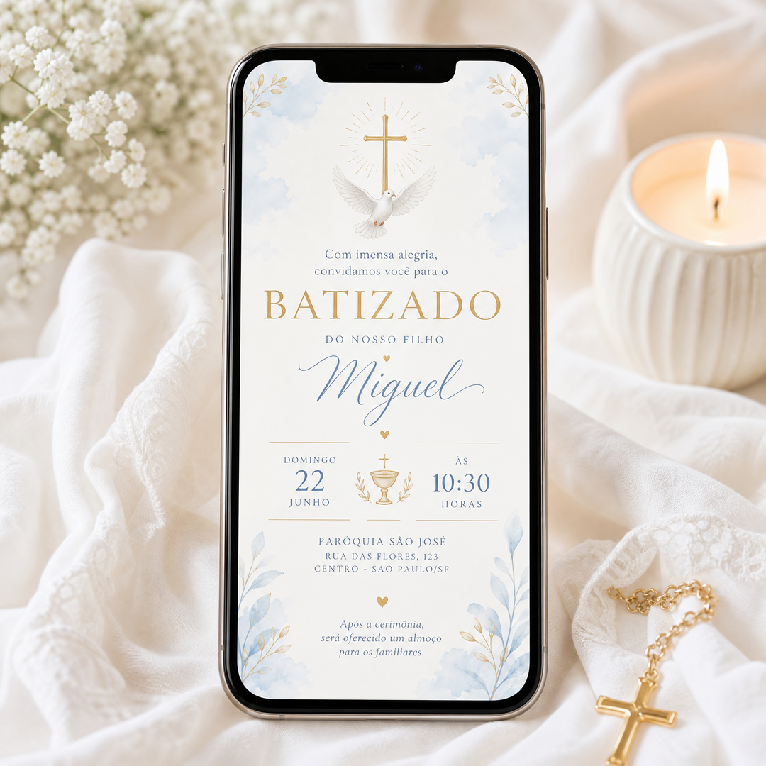 Convite Virtual Batizado